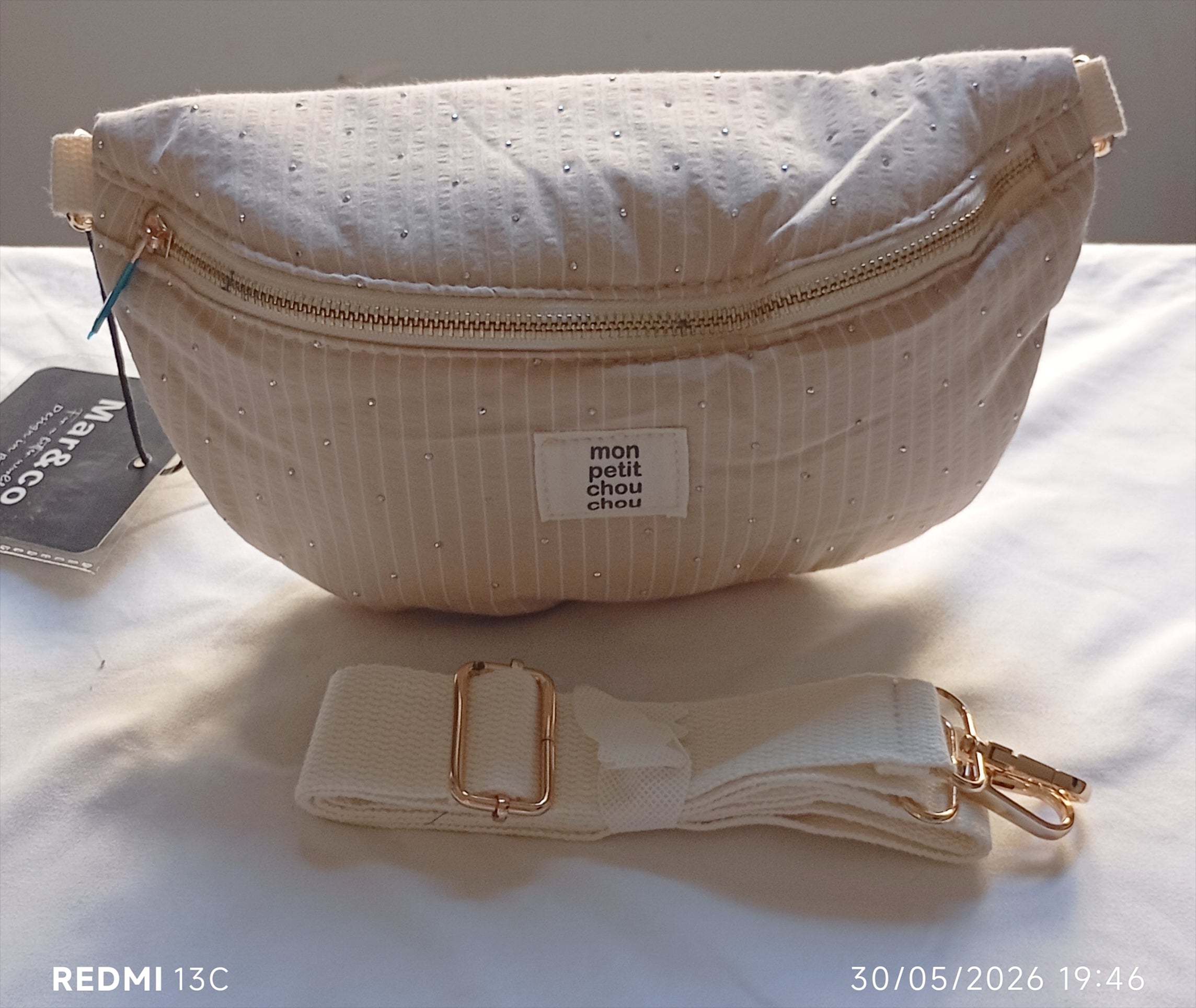 Sac rayures fines mon petit chou chou