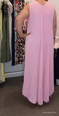 Robe longue plissée