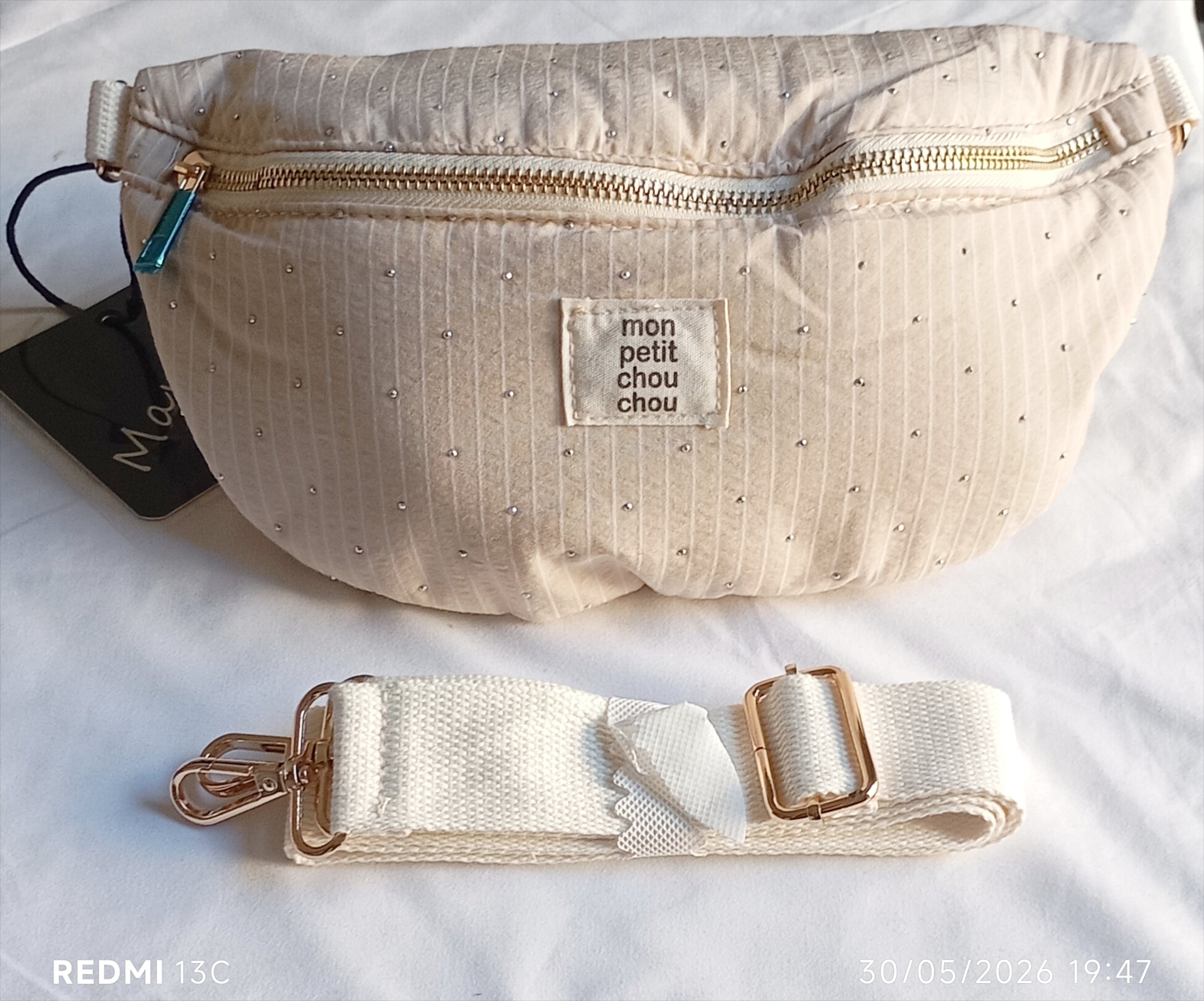 Sac rayures fines mon petit chou chou